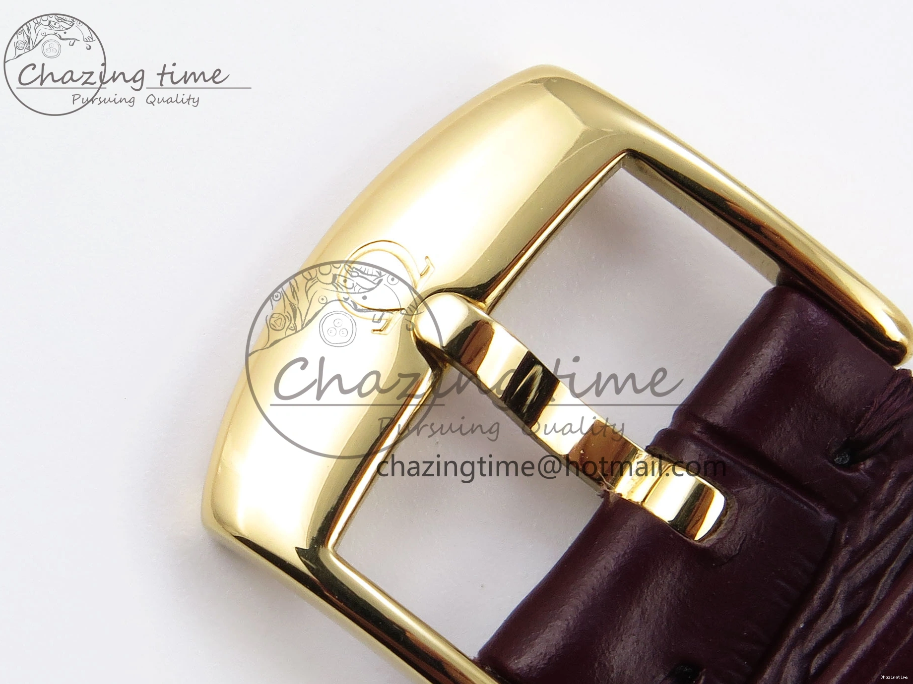 0118 De Ville Power Reserve YG MKF 1:1 Best Edition White Dial on Brown Leather Strap A WrinkleFree 7755